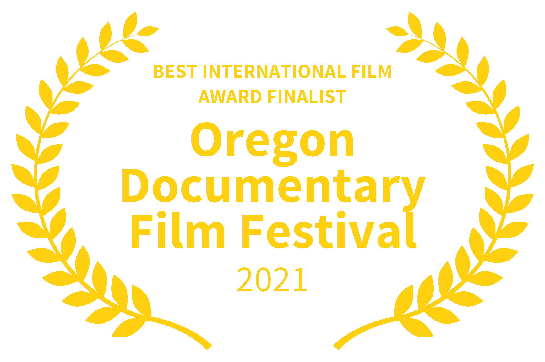 BEST INTERNATIONAL FILM AWARD FINALIST - Oregon Documentary Film Festival - 2021.png